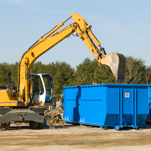 can i rent a residential dumpster for a construction project in Fairfax Vermont